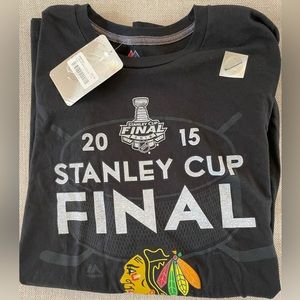 NHL Chicago Blackhawks 2015 Stanley Cup Final tee shirt in Black Size 2XL  NWT